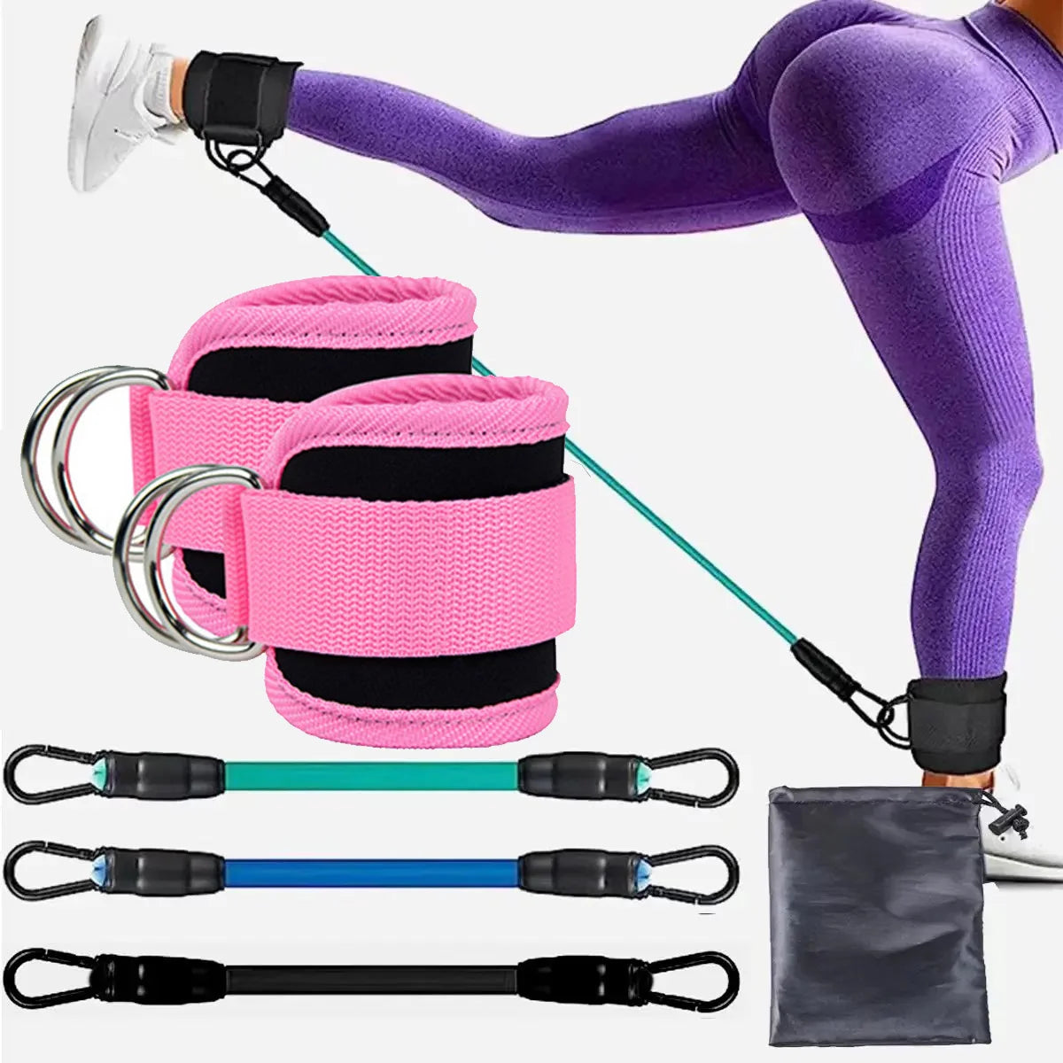 TPE Resistance Bands with Ankle Straps