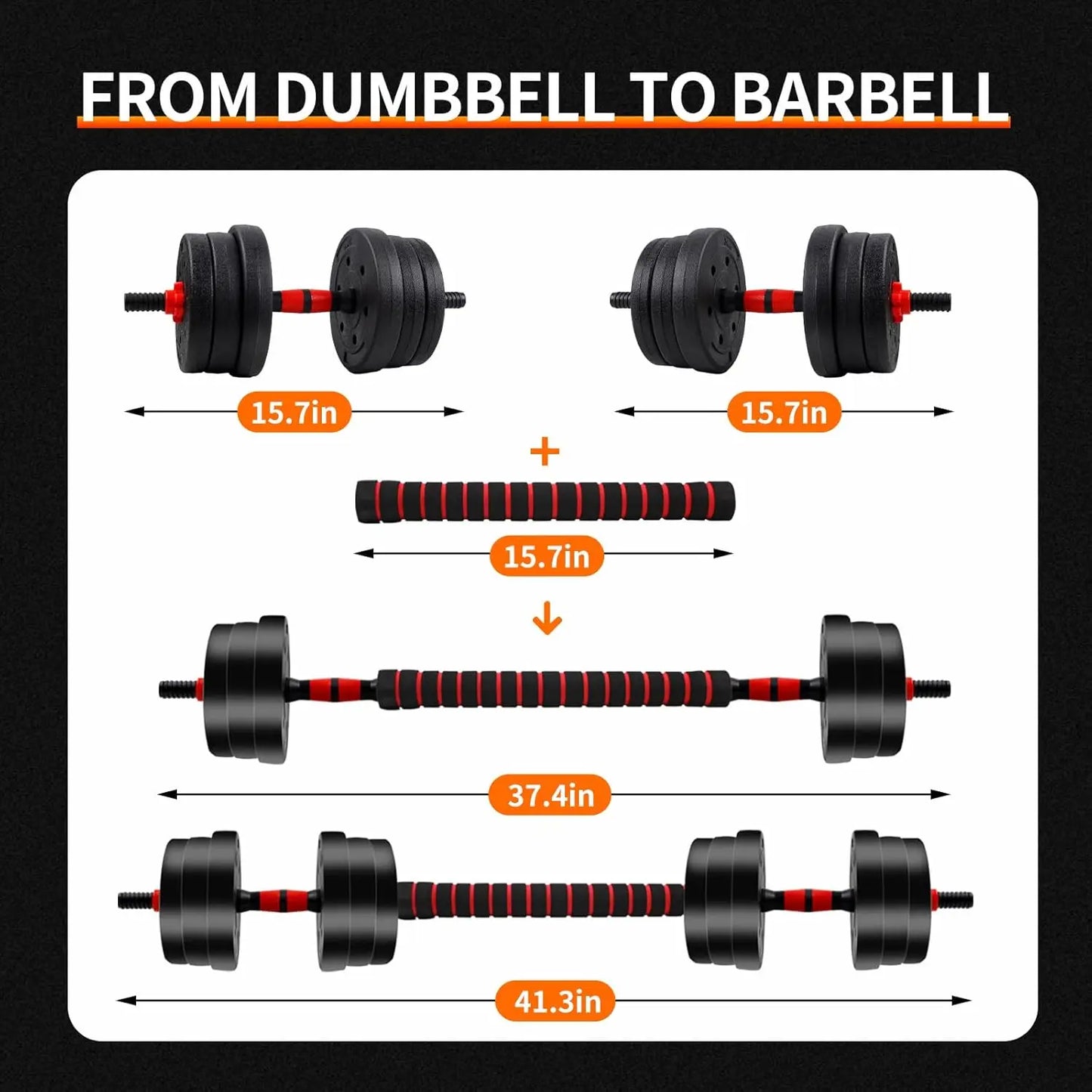 Adjustable Weight Dumbbell & Barbell Plates