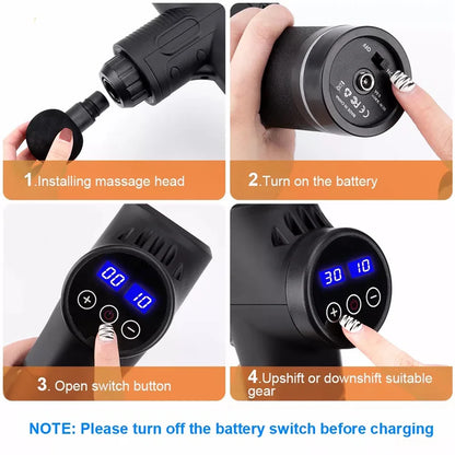 Electric Deep Tissue Fascial Massage Gun