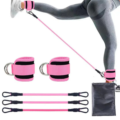 TPE Resistance Bands with Ankle Straps