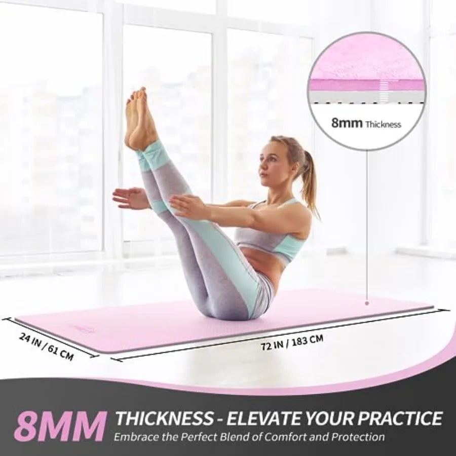 AMBIVO Extra Thick TPE Non-Slip Yoga Mat