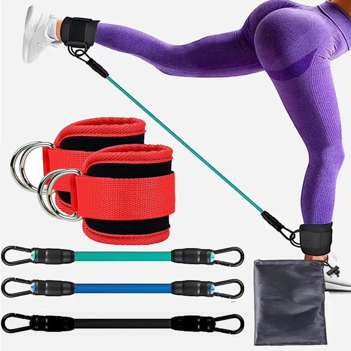TPE Resistance Bands with Ankle Straps