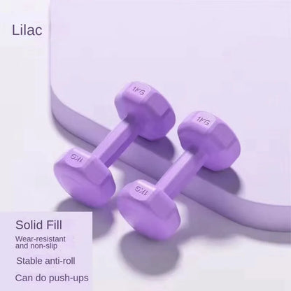 1KG PVC Non-Slip Fitness Dumbbell