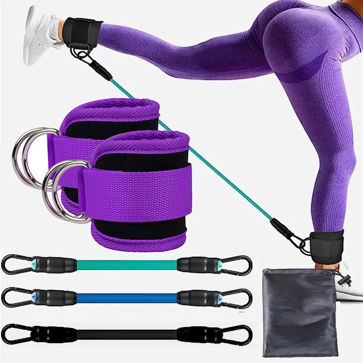 TPE Resistance Bands with Ankle Straps