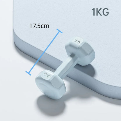 1KG PVC Non-Slip Fitness Dumbbell