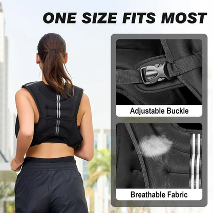 Adjustable 8lb Strength Training Vest