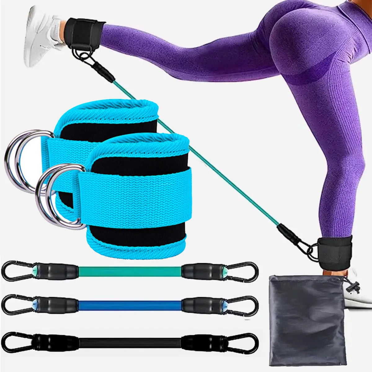 TPE Resistance Bands with Ankle Straps