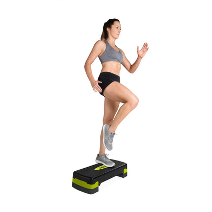 Aerobic Stepper, Fitness Stepping Platform, Black and White
