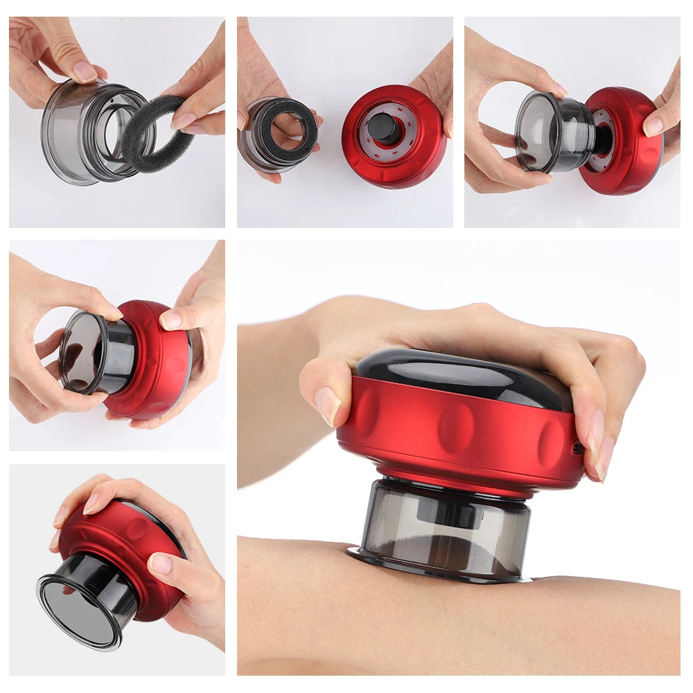 Smart Vacuum Cupper Body Cupping Scraping Massager