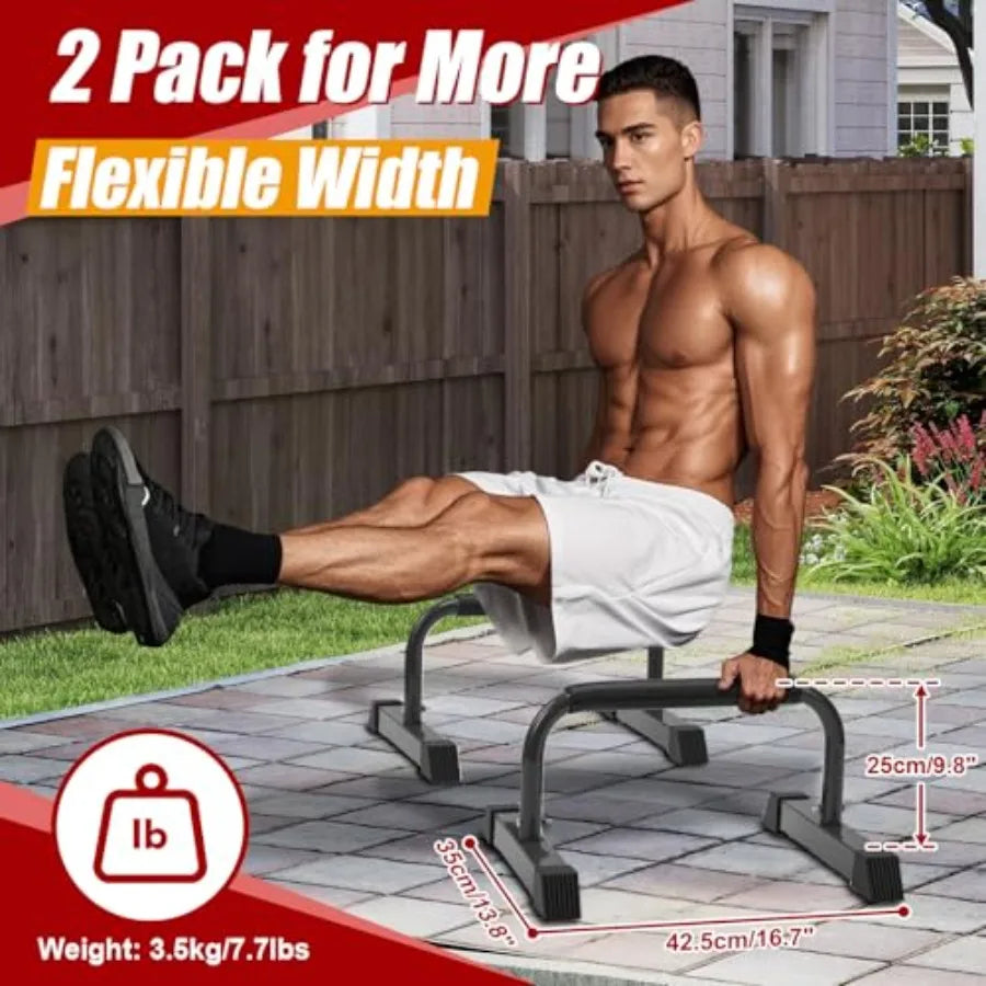 ush Up Bars Parallettes for Home Workout