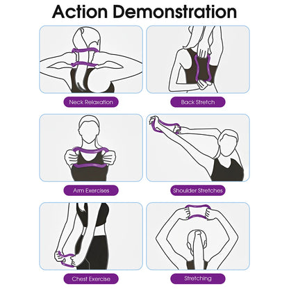 Yoga & Fitness Rubber Pull Rope Bands