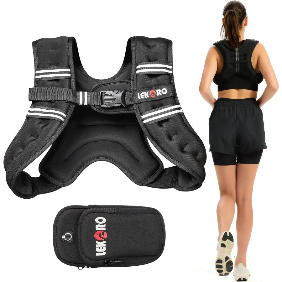 Adjustable 8lb Strength Training Vest