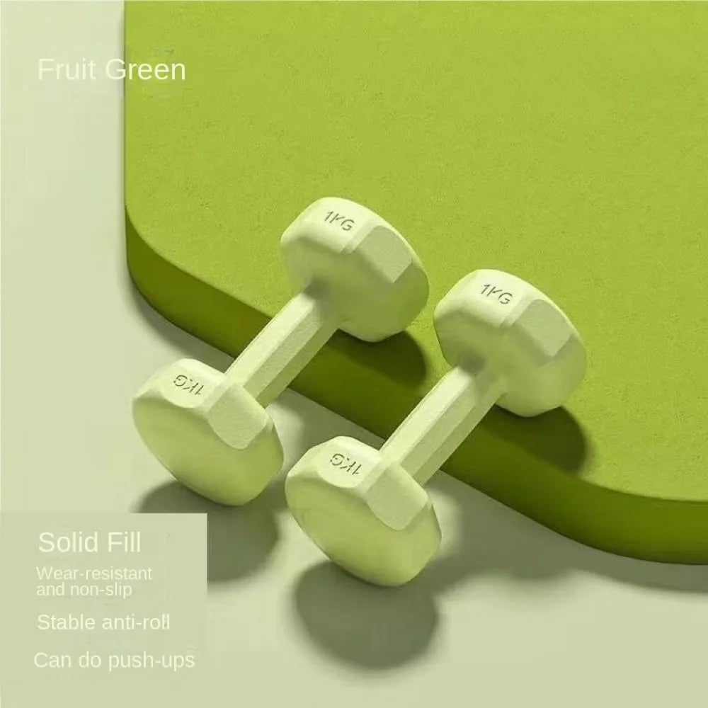 1KG PVC Non-Slip Fitness Dumbbell