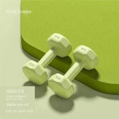 1KG PVC Non-Slip Fitness Dumbbell