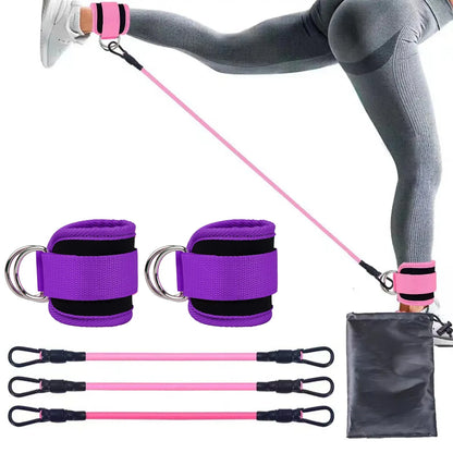 TPE Resistance Bands with Ankle Straps