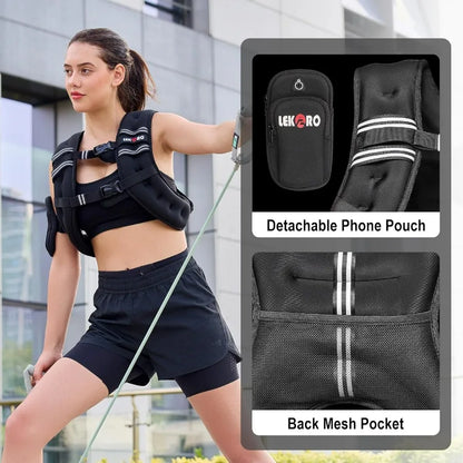 Adjustable 8lb Strength Training Vest