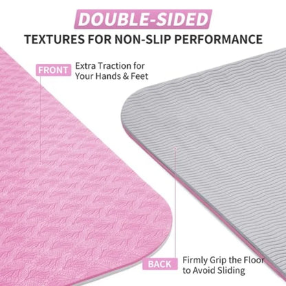 AMBIVO Extra Thick TPE Non-Slip Yoga Mat